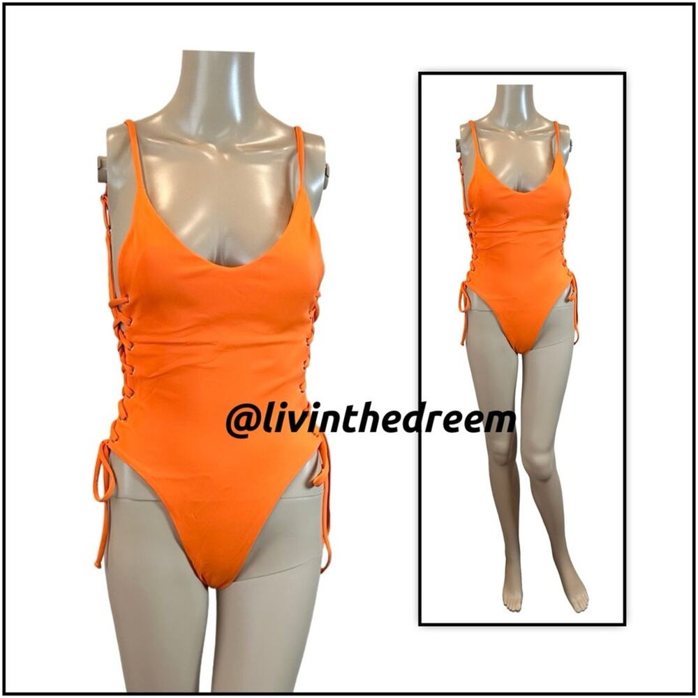 BERRY BEACHY ADELE ONE PIECE- ORANGE M - Picture 4 of 14